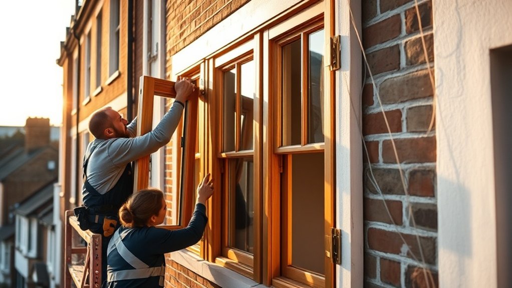 Wooden Window Installation Neasden